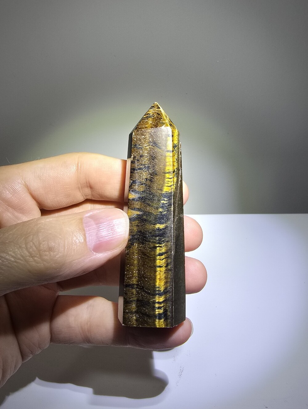 Tigers Eye Crystal Tower #D